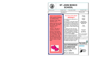 ST. JOHN BOSCO SCHOOL SAINT VALANTINE