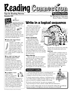 Write in a logical sequence November 2015