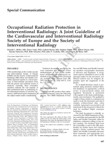 Occupational Radiation Protection in Interventional Radiology: A Joint Guideline of