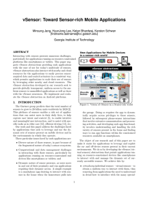 vSensor: Toward Sensor-rich Mobile Applications