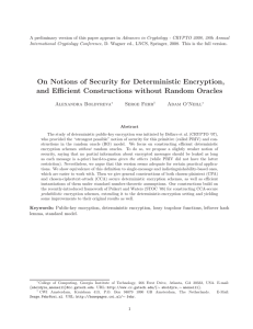 A preliminary version of this paper appears in Advances in Cryptology... D. Wagner ed., LNCS, Springer, 2008. This is the full version.