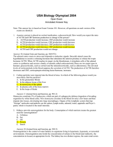 USA Biology Olympiad 2004  Open Exam Annotated Answer Key