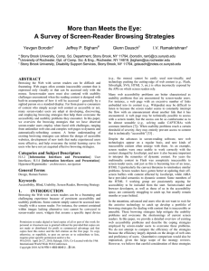 More than Meets the Eye: A Survey of Screen-Reader Browsing Strategies