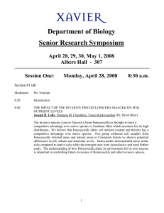 Department of Biology Senior Research Symposium
