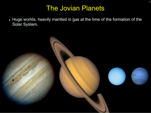The Jovian Planets Solar System. 1