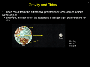 Gravity and Tides sized object.