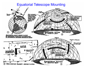 Equatorial Telescope Mounting