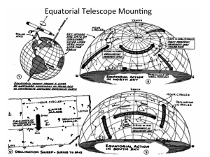 Equatorial	Telescope	Moun2ng