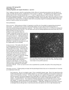 Astronomy 3130  Spring 2016 Observation Lab 2 vs.