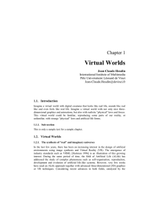 Virtual Worlds  Chapter 1