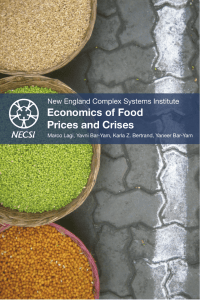 Economics of Food Prices and Crises New England Complex Systems Institute