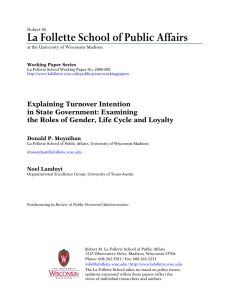 La Follette School of Public Affairs