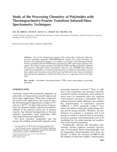Study of the Processing Chemistry of Polyimides with Thermogravimetry/Fourier Transform Infrared/Mass
