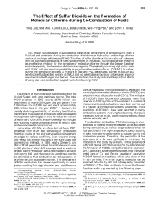 The Effect of Sulfur Dioxide on the Formation of