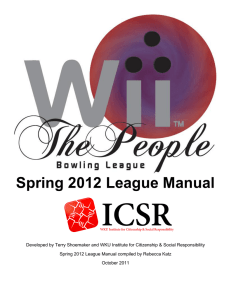 Spring 2012 League Manual