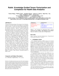 Rubik: Knowledge Guided Tensor Factorization and Completion for Health Data Analytics