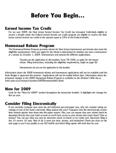Before You Begin... Earned Income Tax Credit