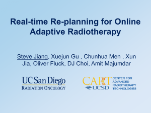 Real-time Re-planning for Online Adaptive Radiotherapy