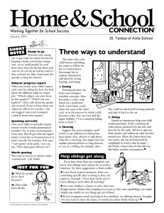Home&amp;School Three ways to understand CONNECTION