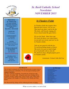 St. Basil Catholic School Newsletter NOVEMBER 2015