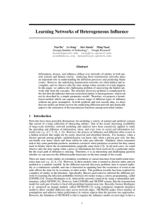 Learning Networks of Heterogeneous Influence