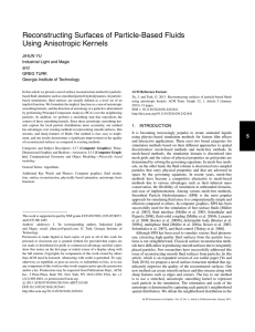 Reconstructing Surfaces of Particle-Based Fluids Using Anisotropic Kernels JIHUN YU