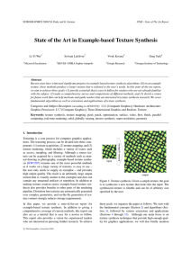 State of the Art in Example-based Texture Synthesis Li-Yi Wei Sylvain Lefebvre