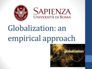 Globalization: an empirical approach