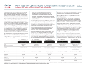 IP Set-Tops with Optional Hybrid Tuning Solutions  (Europe with SCART)