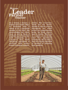 Leader Farmer Teacher Woman