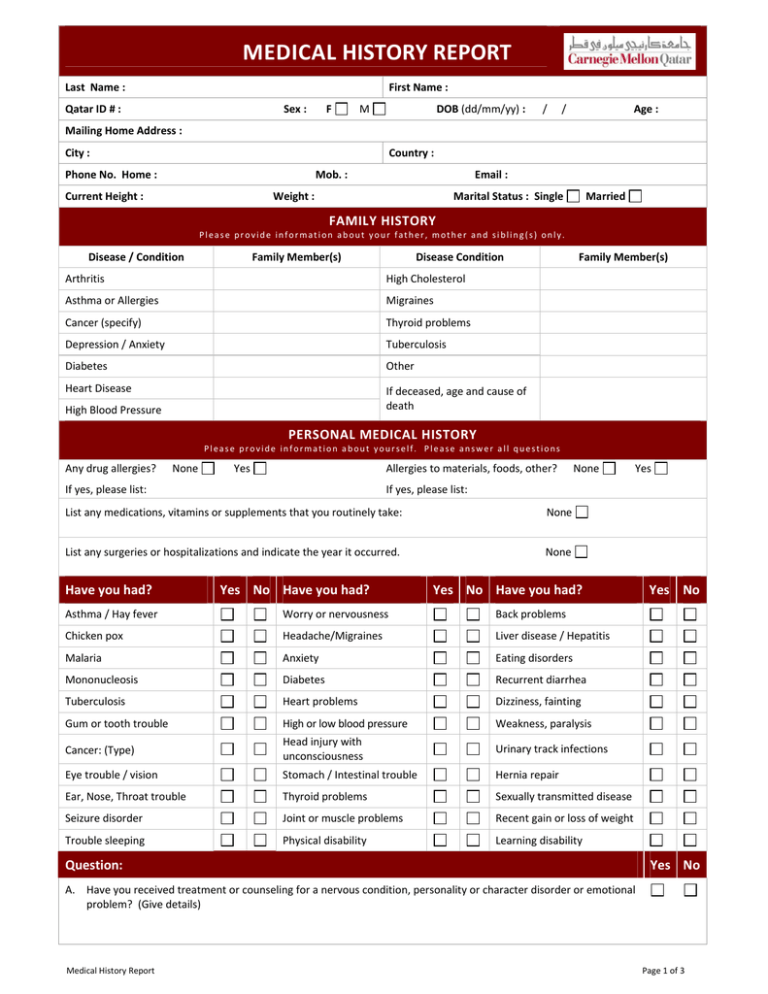 medical-history-report