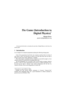 The Digital Physics)  *