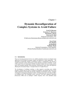 Dynamic Reconfiguration of Complex Systems to Avoid Failure Chapter 1