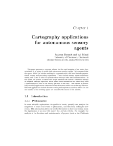 Cartography applications for autonomous sensory agents Chapter 1