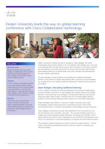 Deakin University leads the way on global learning Key points