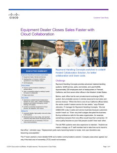 Equipment Dealer Closes Sales Faster with Cloud Collaboration