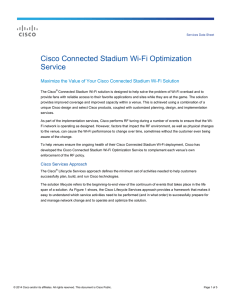 Cisco Connected Stadium Wi-Fi Optimization Service