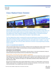 Cisco StadiumVision Solution