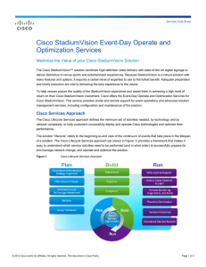 Cisco StadiumVision Event-Day Operate and Optimization Services