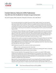 Content Delivery Network (CDN) Federations