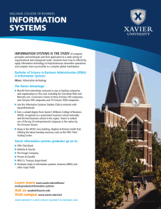 INFORMATION SYSTEMS INFORMATION SYSTEMS IS THE STUDY WILLIAMS COLLEGE OF BUSINESS