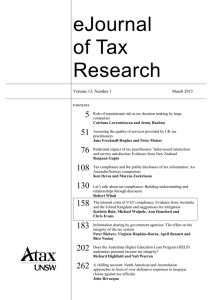 eJournal of Tax Research 5