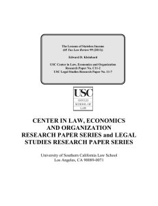 The Lessons of Stateless Income Tax Law Review Edward D. Kleinbard