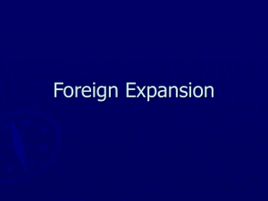 Foreign Expansion