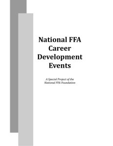 National	FFA Career Development Events