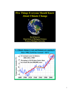 Five Things Everyone Should Know About Climate Change