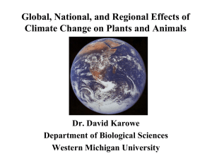 Global, National, and Regional Effects of Dr. David Karowe