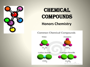Chemical Compounds Honors Chemistry