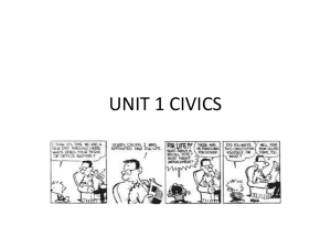 UNIT 1 CIVICS