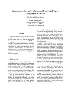 Optimizations Enabled by a Relational Data Model View to